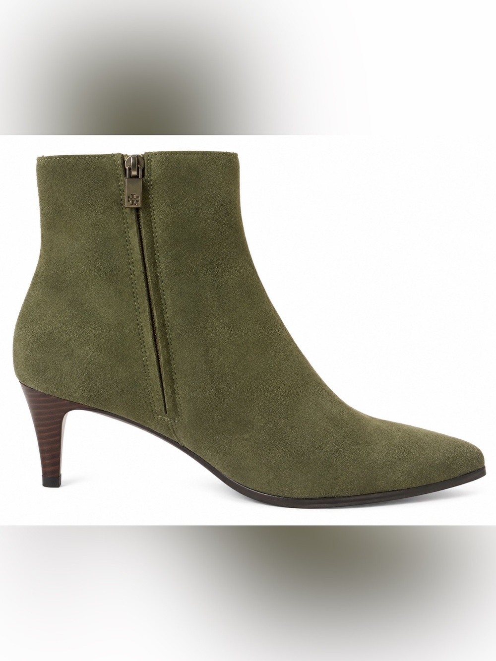 Splendid Genuine Suede Ankle Boots Olive Green Juliana Style Women’s 8 NWOB